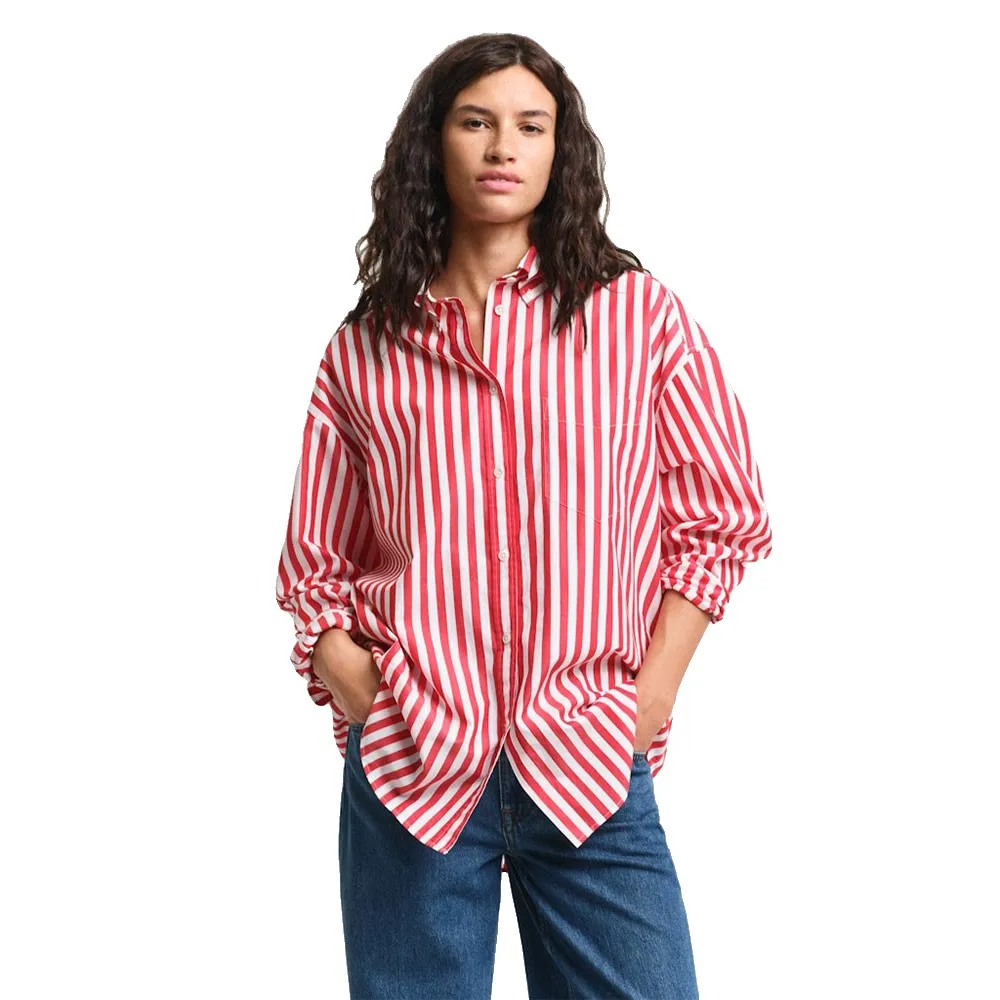 

Рубашка с длинным рукавом Gant Classic Oversized, красный