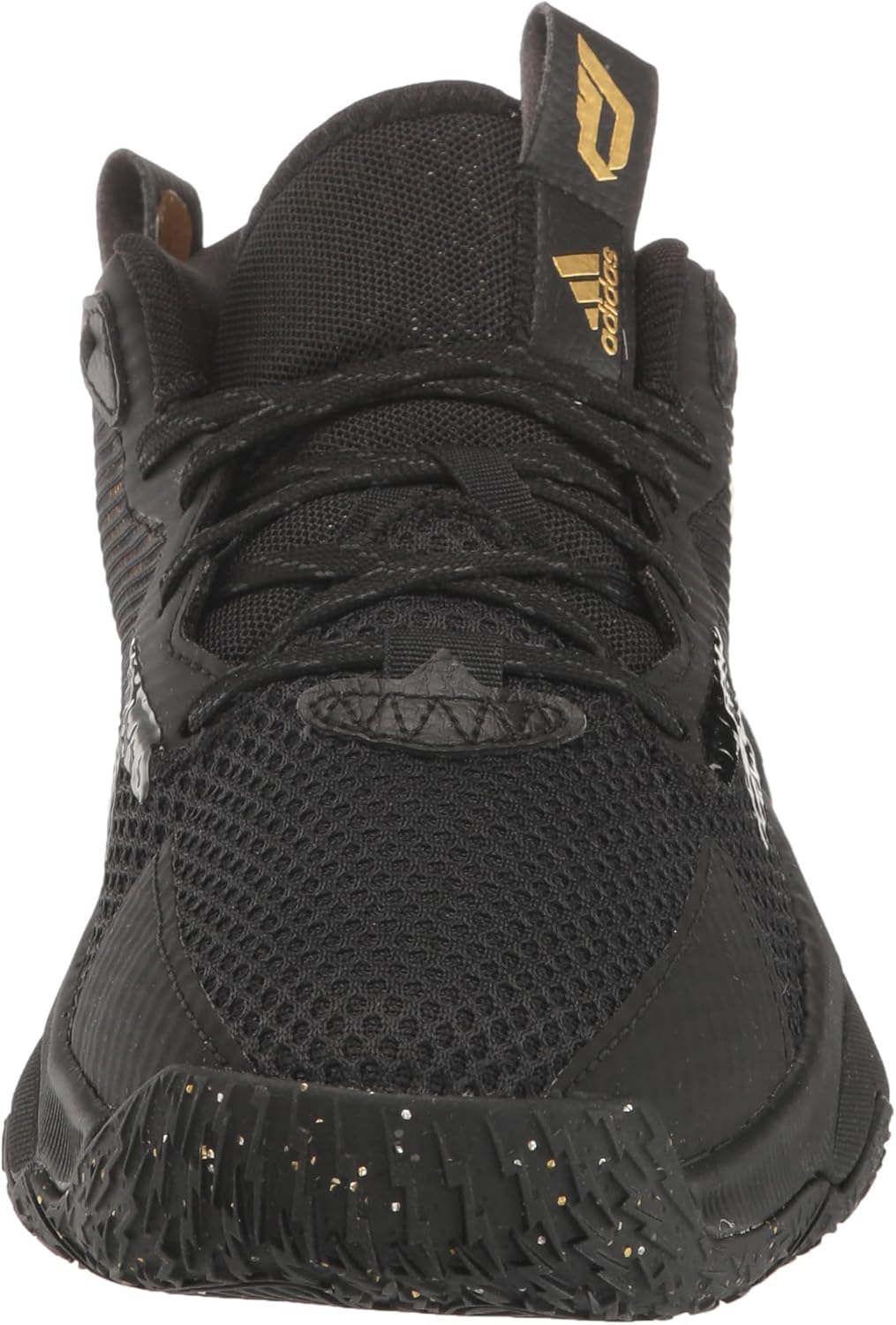 Кроссовки Adidas для взрослых унисекс Dame 8, черный/золотой — фото 2