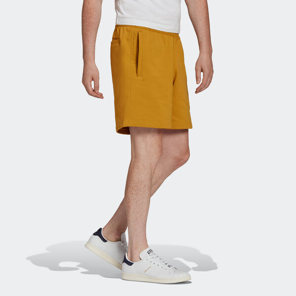 Шорты originals c short ft solid color lacing sports shorts gold color Adidas, золотой — фото 4