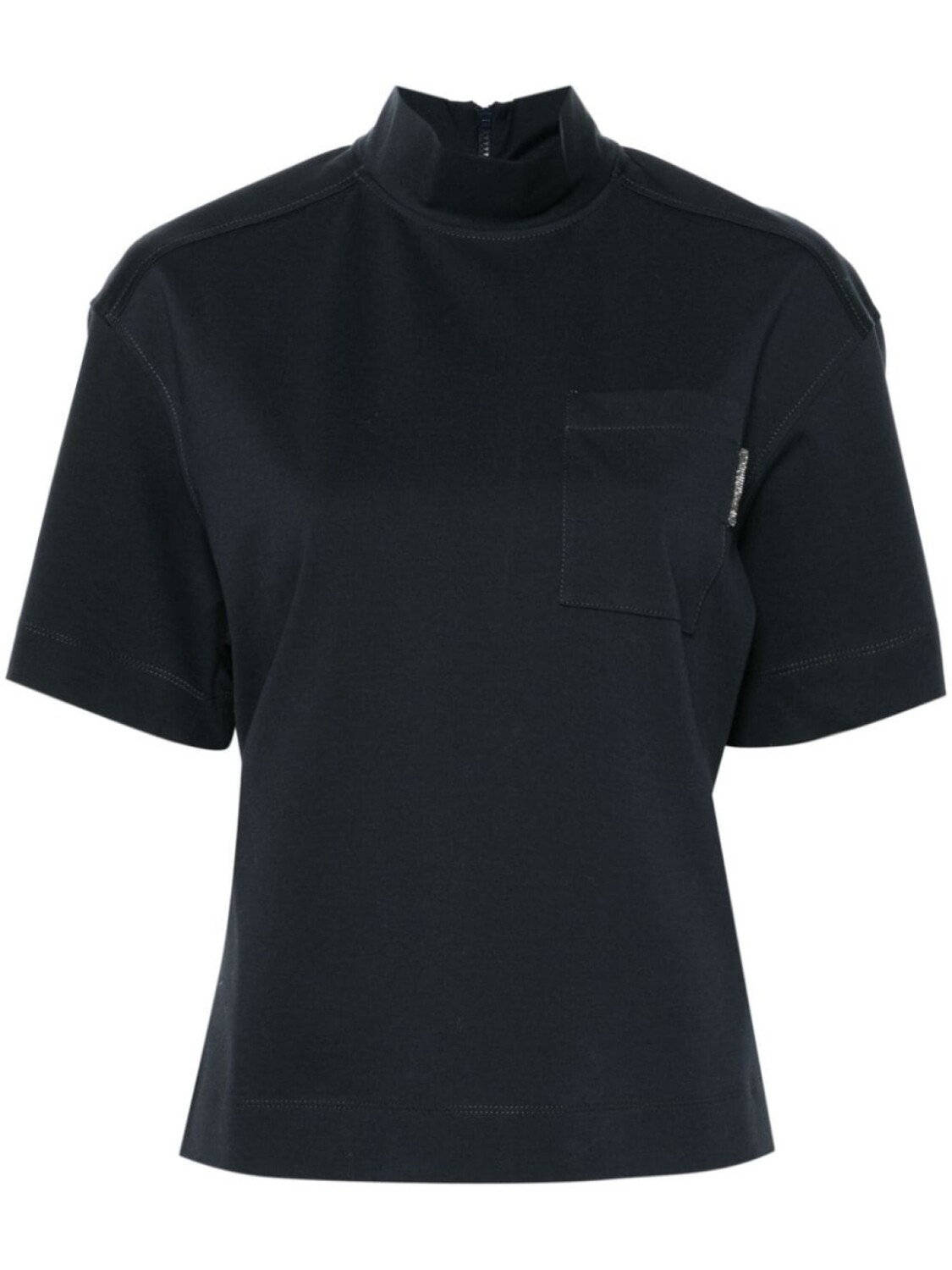 

Brunello Cucinelli футболка с декором Monili, синий