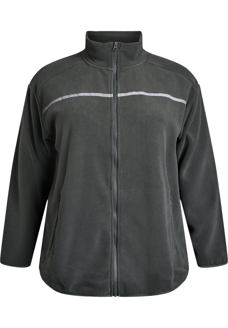 

Флисовая куртка Active by Zizzi FLEECE MIT REISSVERSCHLUSS UND REFLEKTORBAND, Urban Chic/Green