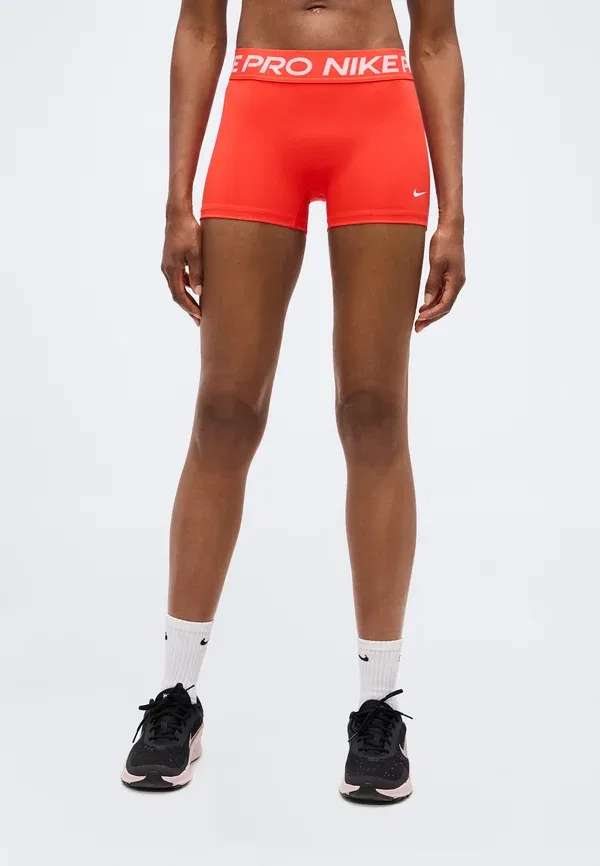 Леггинсы короткие Nike Performance 365, светло-малиновый/белый