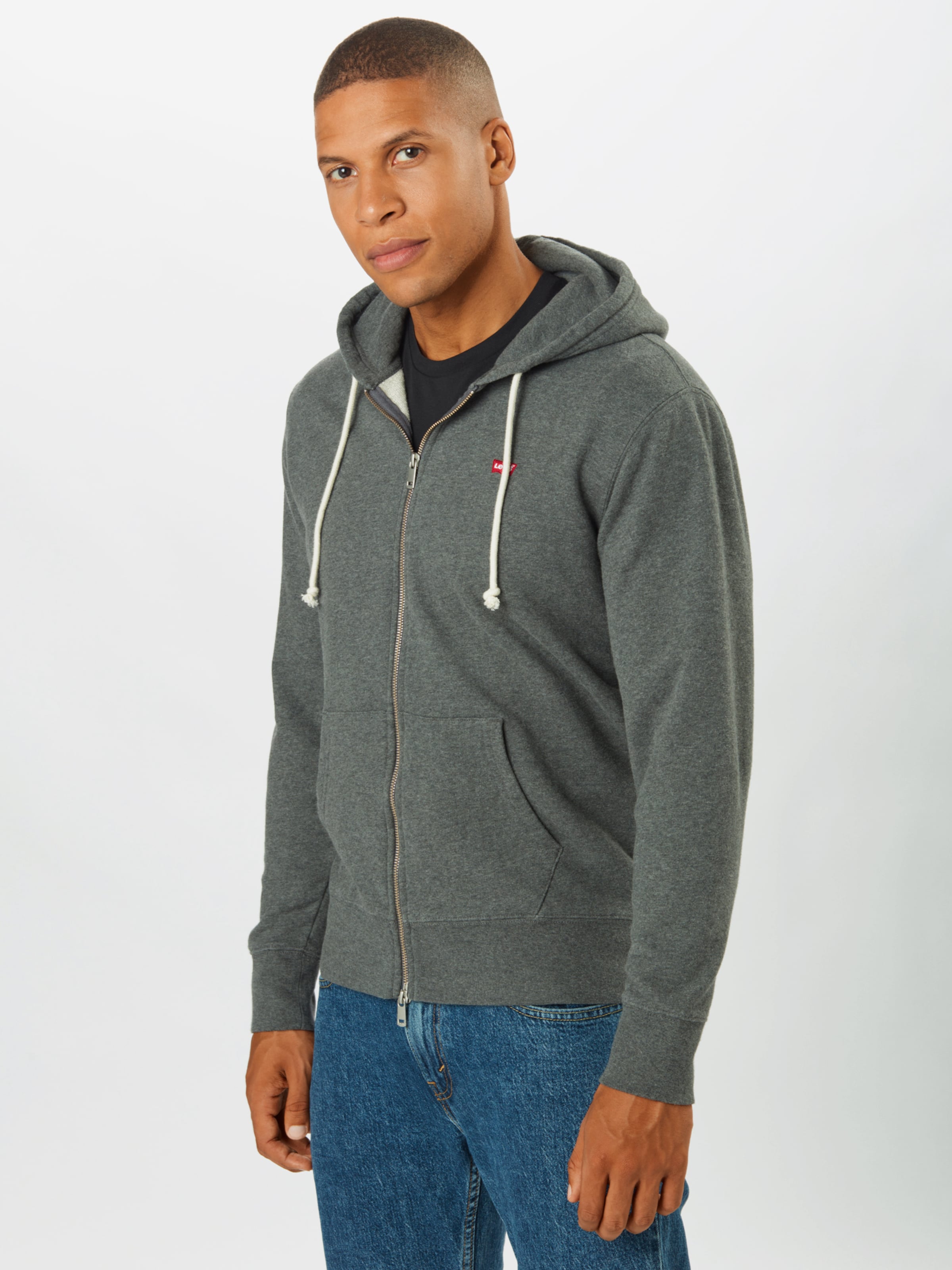 LEVI'S  Регулярный худи с молнией 'Original Zip-Up Hoodie' в цвете Muddy — фото 2