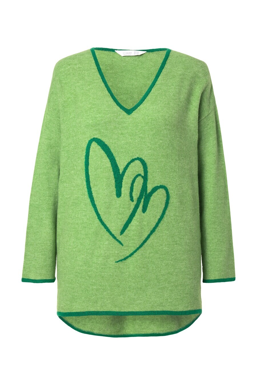 

Тонкий вязаный свитер MIAMODA Sweater, пастельный зеленый