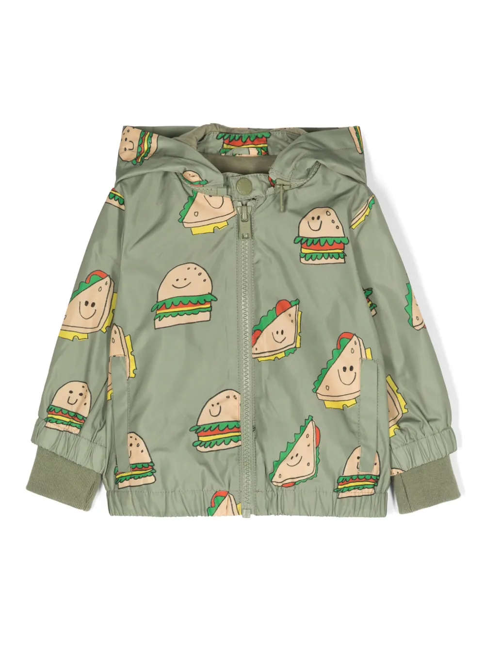 

Бомбер с принтом Stella McCartney Kids, зеленый