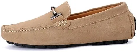 Лоферы мужские замшевые, Beige Abnkarwin