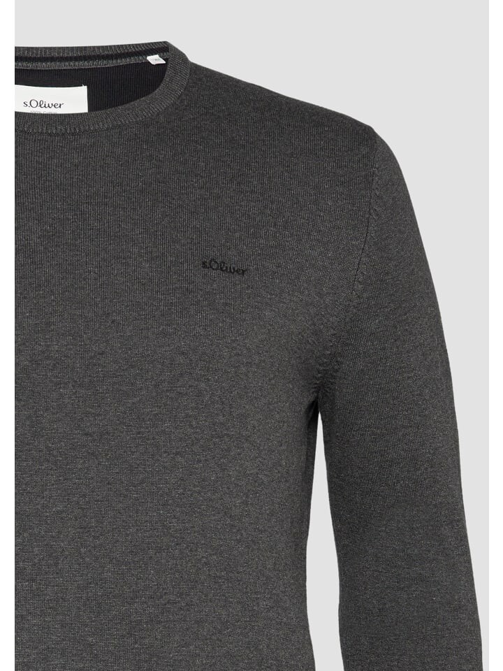 

Пуловер s.Oliver Strickpullover langarm, серый