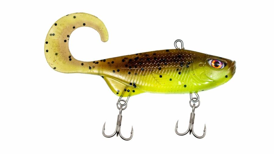 

CHASEBAITS Мягкая приманка Curly Vibe 8,5 см / 13 г - 06 Lime Tiger