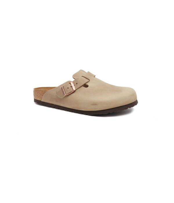 

Сабо мужские Birkenstock кожаные, коричневый
