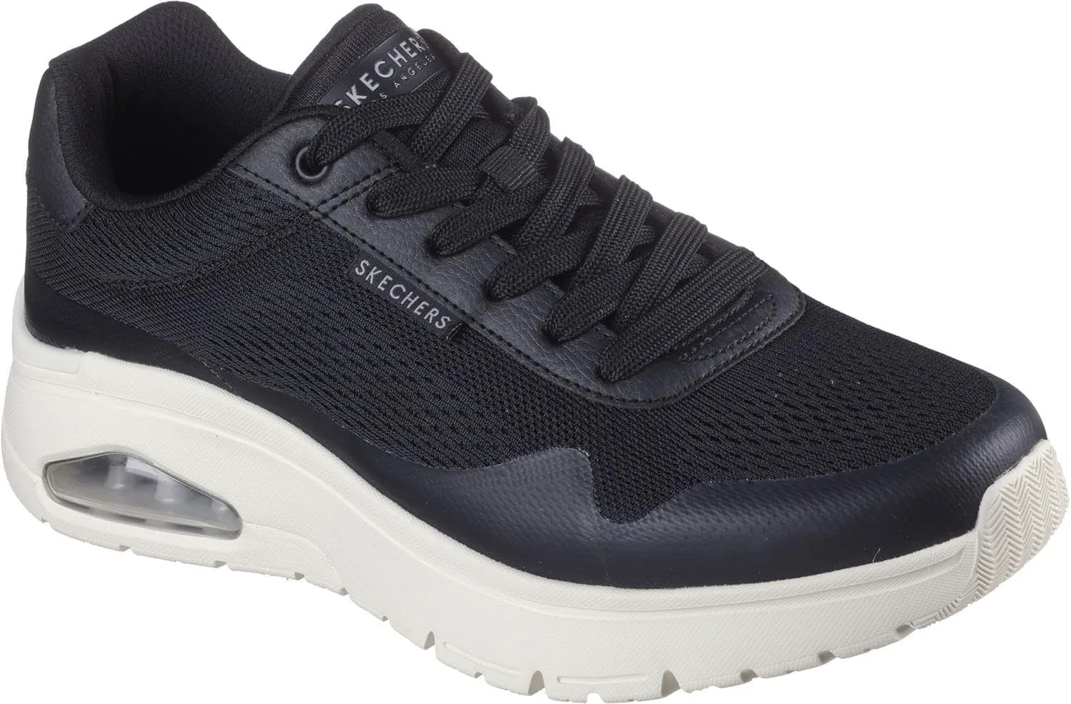Мужские рабочие кроссовки Skechers Uno Sr Sutal на шнуровке Skech Air 200054 P, черный