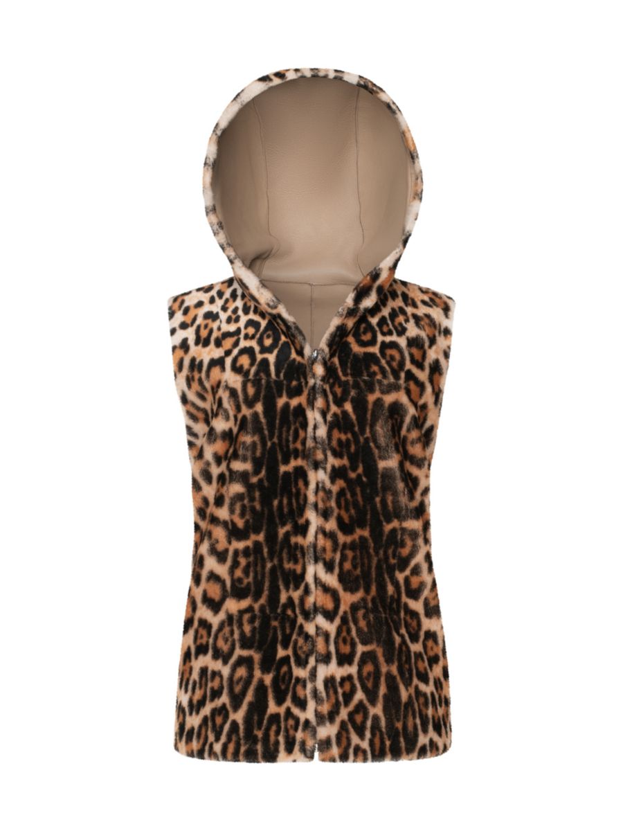 

Жилет с капюшоном из овчины Made For Generations WOLFIE FURS, цвет Leopard, Коричневый, Жилет с капюшоном из овчины Made For Generations WOLFIE FURS, цвет Leopard