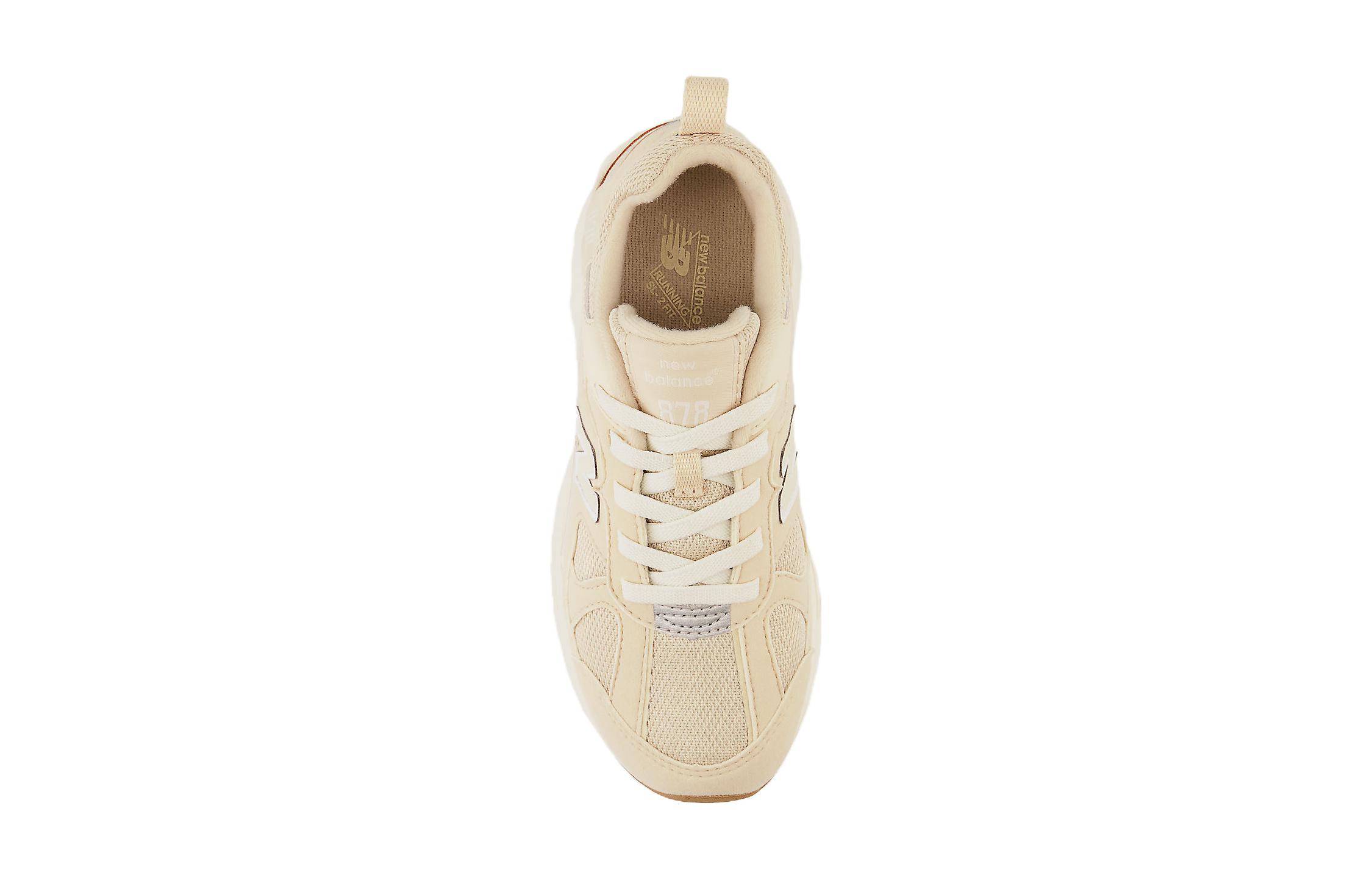 NB 878 Дышащие низкие детские беговые кроссовки бежевый New Balance Kids — фото 4