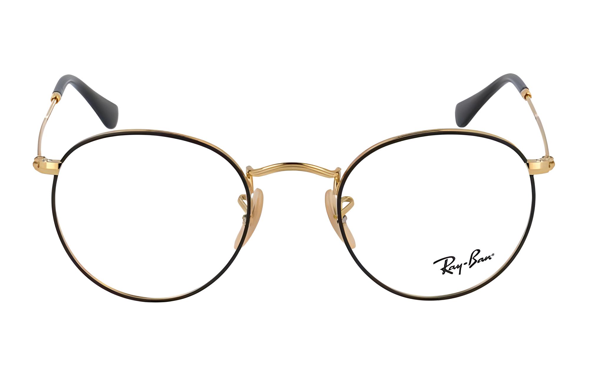 

RayBan Рей Бан круглые очки, Black/Gold