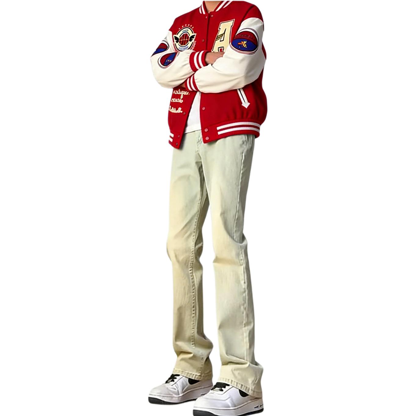 

Джинсы Unisex утепленные с флисовой подкладкой Slim Fit ZIAREL, желтый mud (thickened and fleece-lined)