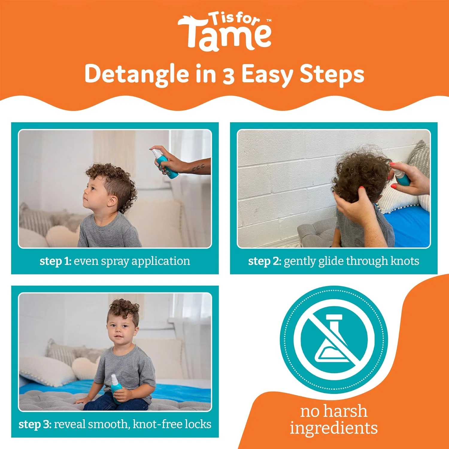 Детский спрей-детанглер для волос «T is for Tame» T Is For Tame — фото 3