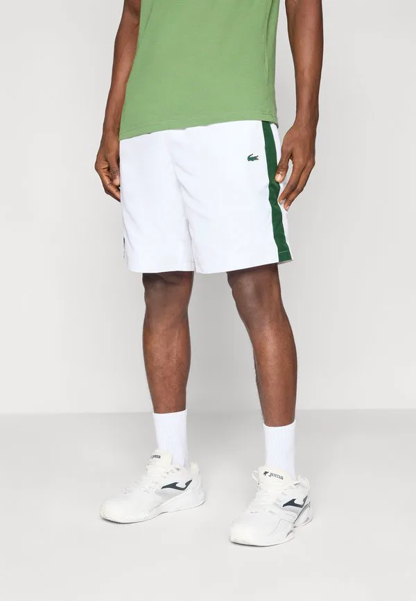 Теннисные шорты, спортивные шорты Lacoste Sport, White/Green