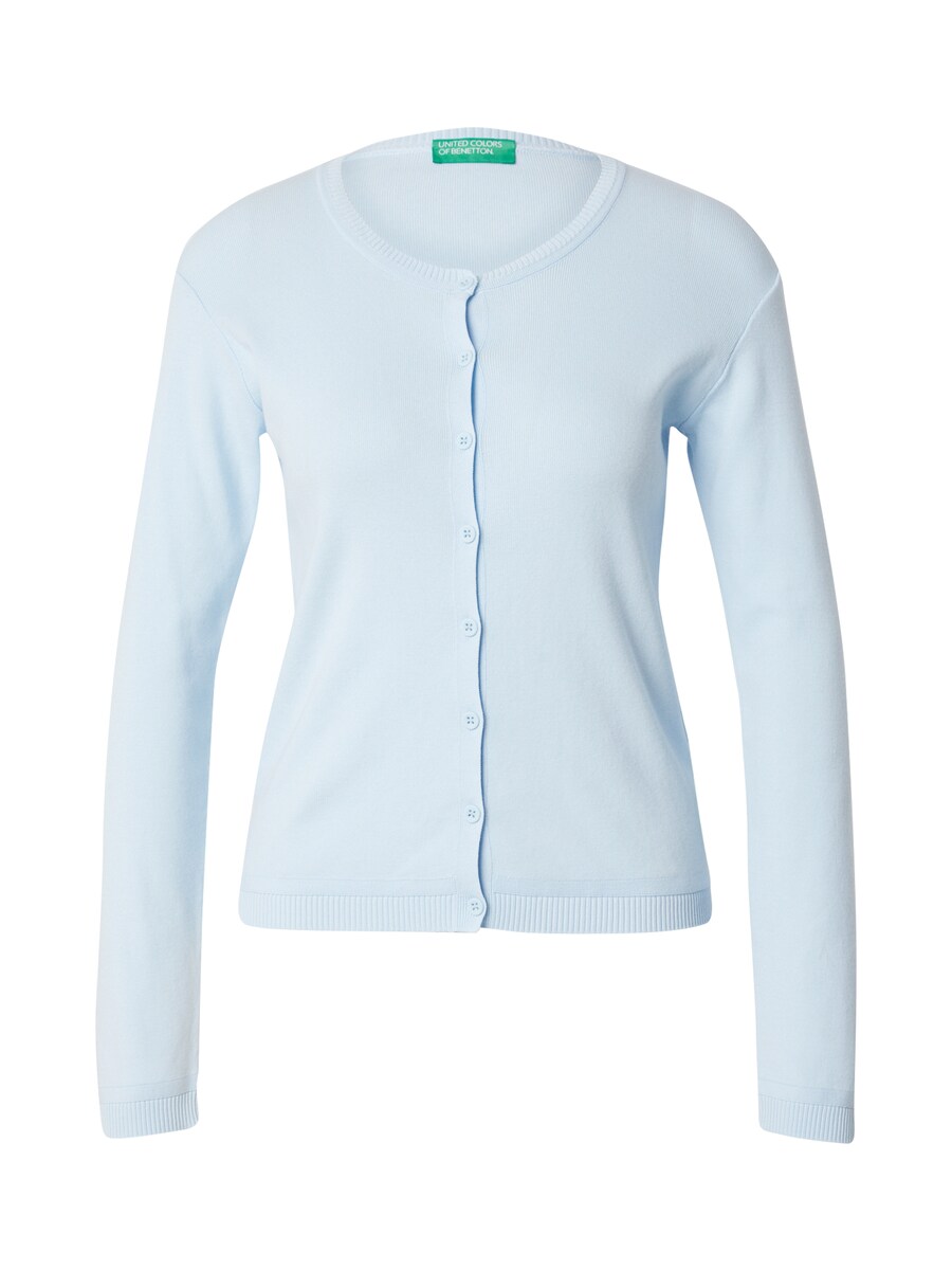 

Вязаный кардиган UNITED COLORS OF BENETTON, светло-синий