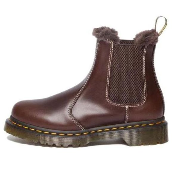 

Ботинки Dr. Martens 2976 Leonore Faux Fur Lined Chelsea Boots 'Dark Brown' 30954201, коричневый