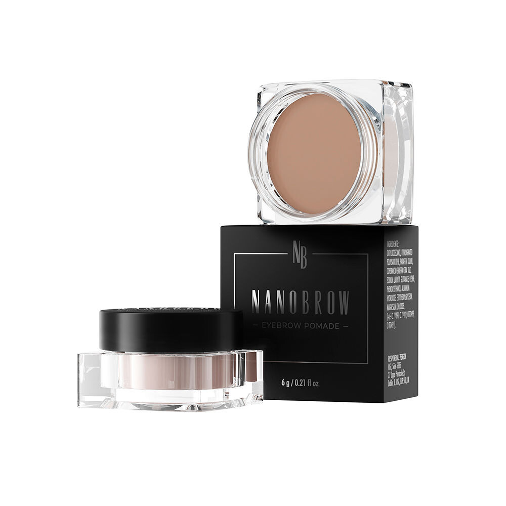 

Краски для бровей Eyebrow pomade Nanobrow, 6г, light brown