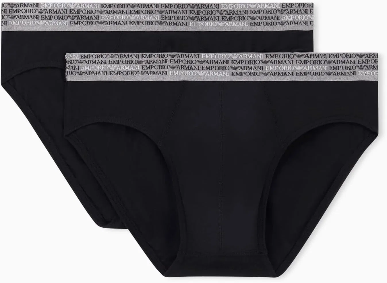 Брифы с логотипом Emporio Armani, черный