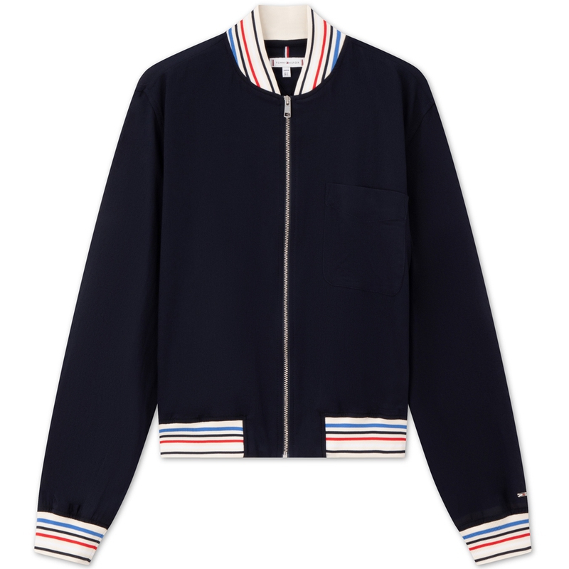 Tommy Hilfiger Куртка женская темно-синяя, Navy Blue DW5 — фото 3