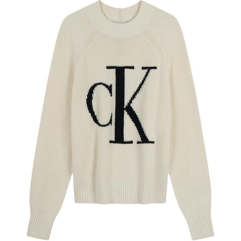 Трикотажная одежда женская с круглым вырезом, средней толщины, другие Calvin Klein, medium серый — фото 3