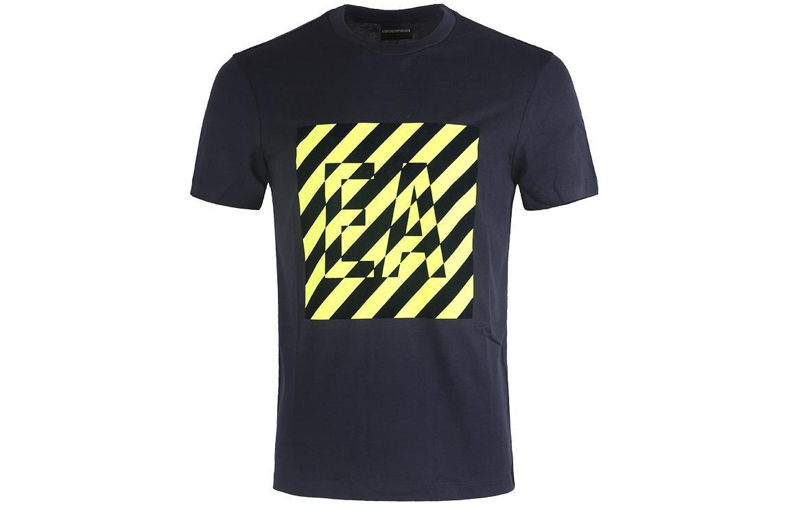 

EMPORIO ARMANI Футболка EA мужская темно-синяя, Синий, EMPORIO ARMANI Футболка EA мужская темно-синяя