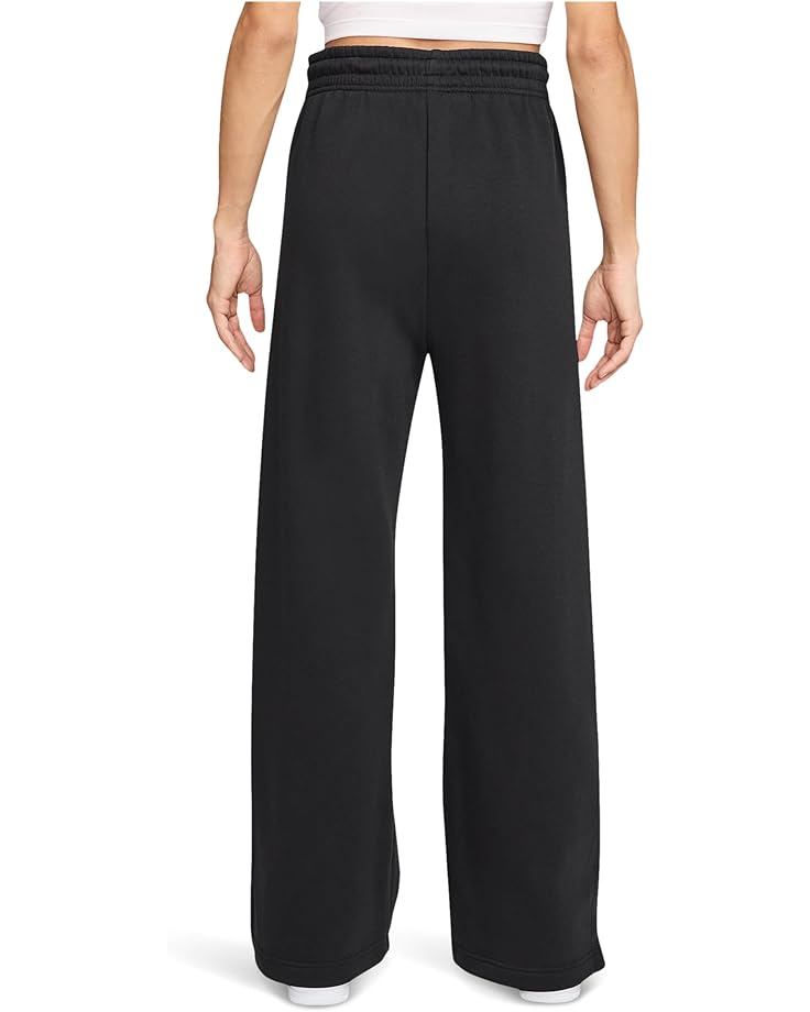 Брюки Nike Sportswear Phoenix Fleece High-waisted Wide-leg Pants, цвет Black/Sail — фото 2