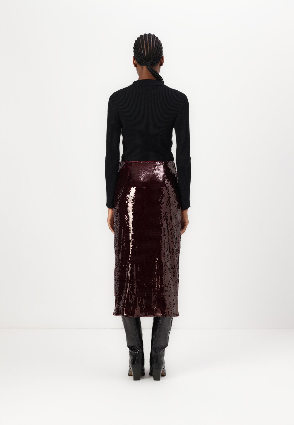 

Юбка-карандаш CLARISSE MAXI SKIRT Malina, темно-красный
