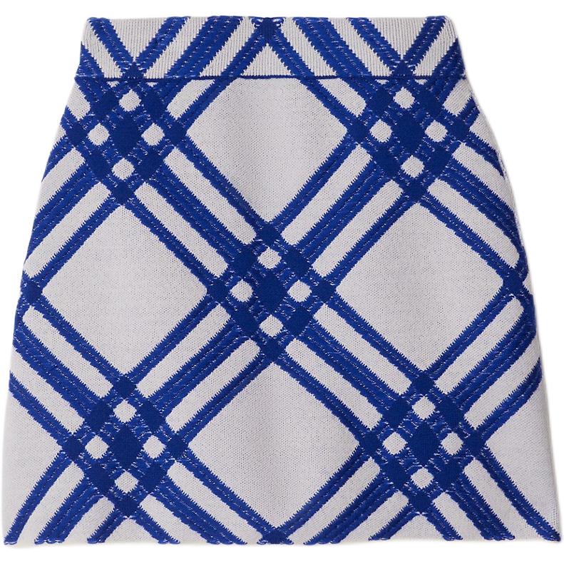 Детская юбка Burberry, синяя — фото 2