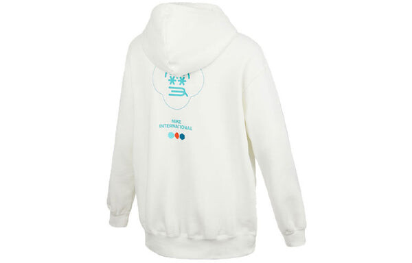 Свитер cny new year's edition hoodie fleece loose knit sports white Nike, белый — фото 2