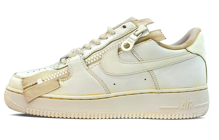 

Кроссовки Nike Air Force 1 Skateboard Shoes Women's Low-Top Beige Yellow