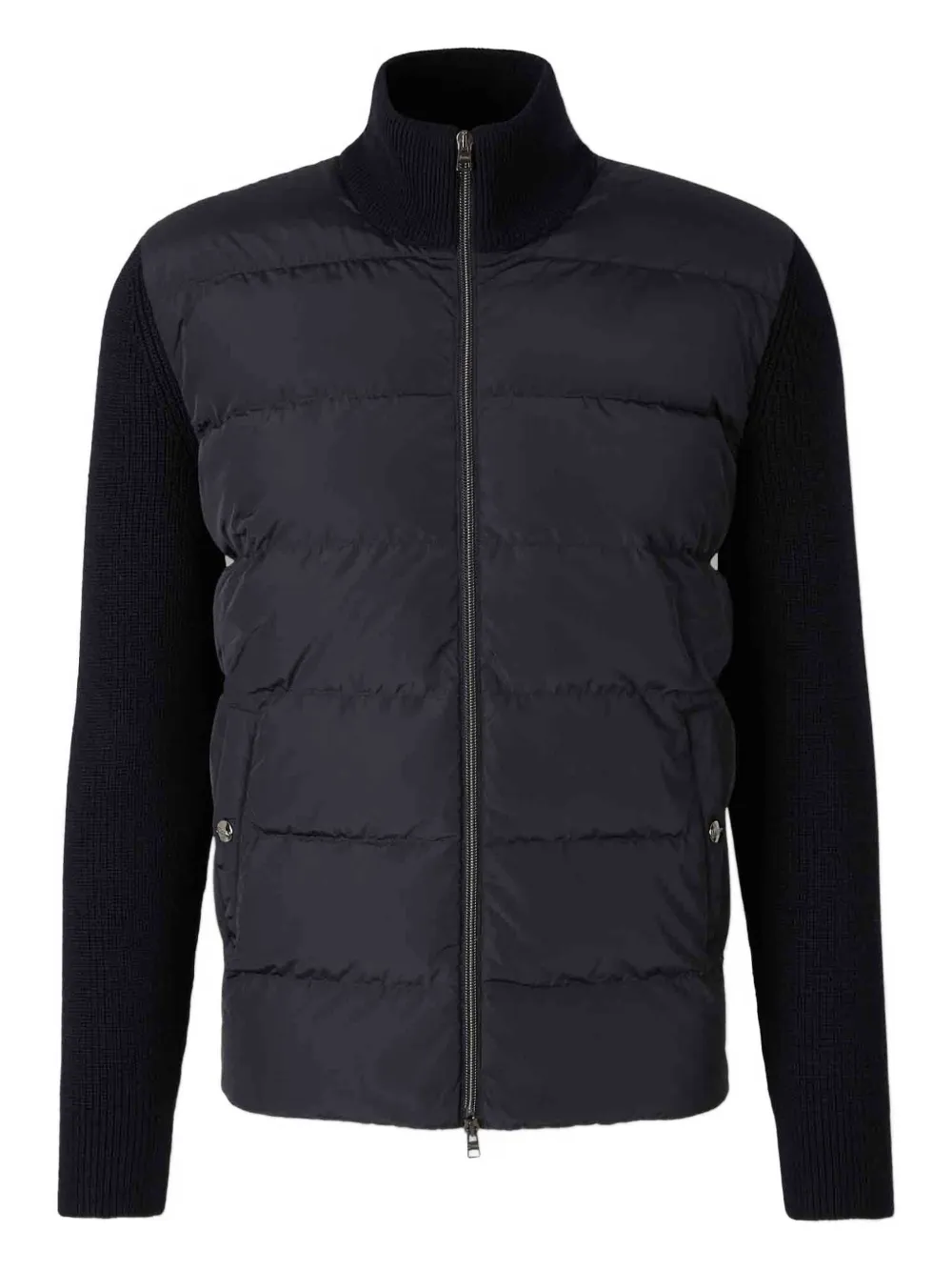 

Свитер в рубчик с круглым вырезом Herno, черный