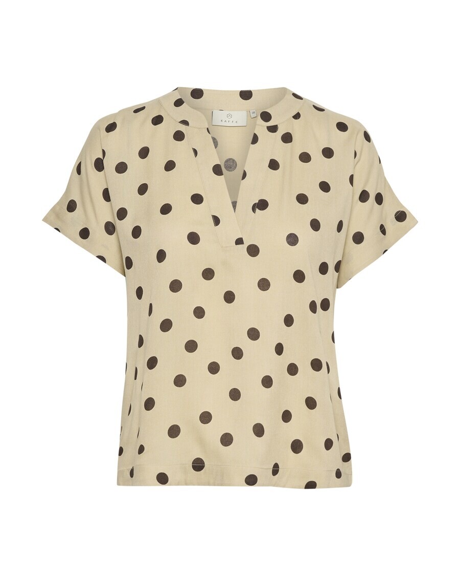

Блузка с коротким рукавом Kaffe Blouse Ano, бежевый