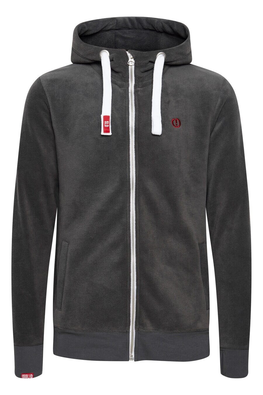 

Флисовая куртка !Solid Fleece Jacket, серый