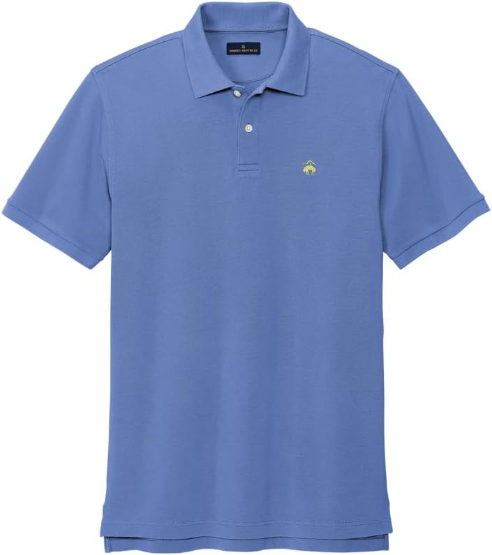 

Классическая рубашка поло Brooks Brothers из хлопка пима, синяя, размер XL