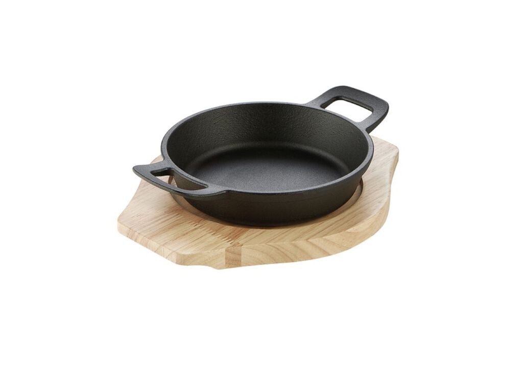 

Мини-кастрюля 16см Ø с сервировочной доской RUSTIKA BLACK индукционная Schulte Ufer