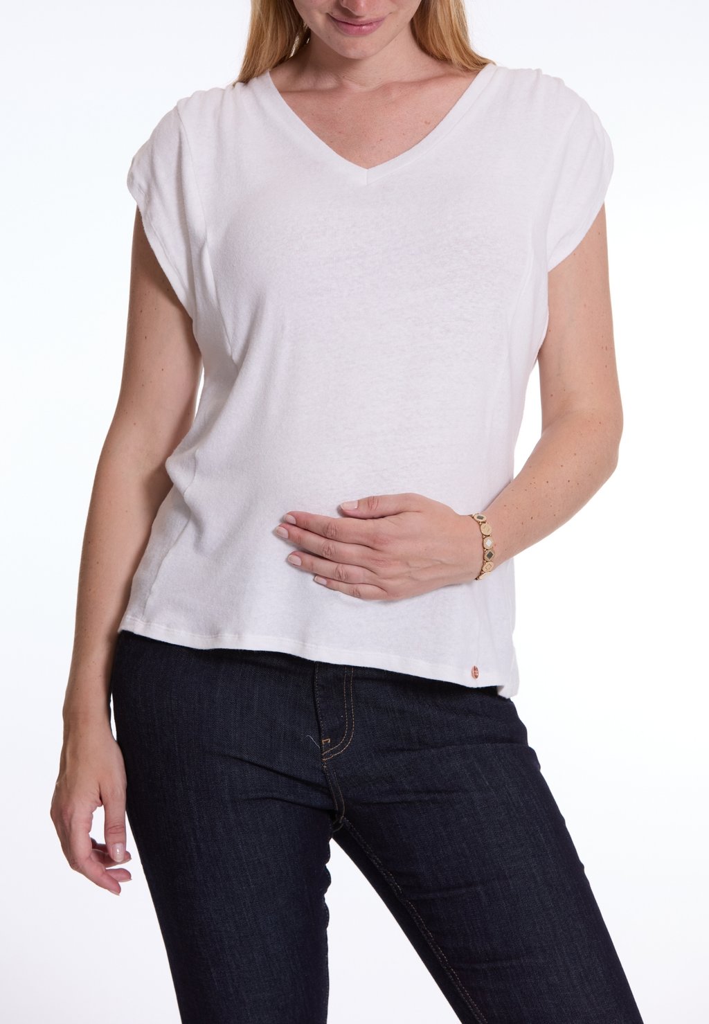 

Базовая футболка V NECK LUCILE Cache Coeur, белый
