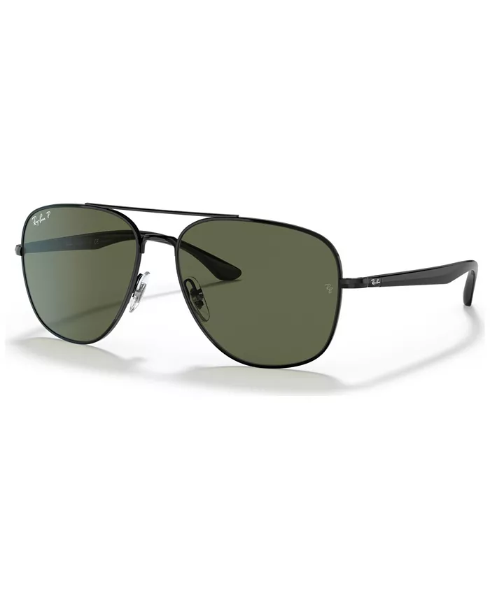

Унисекс поляризованные солнцезащитные очки, RB3683 56 Ray-Ban, черный