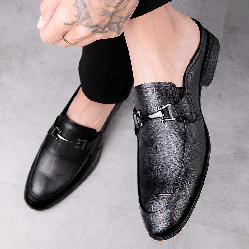 Dao Tu Sen Закрытые тапочки унисекс черные в черную клетку, цвет Black Plaid Pattern (Z025) — фото 3