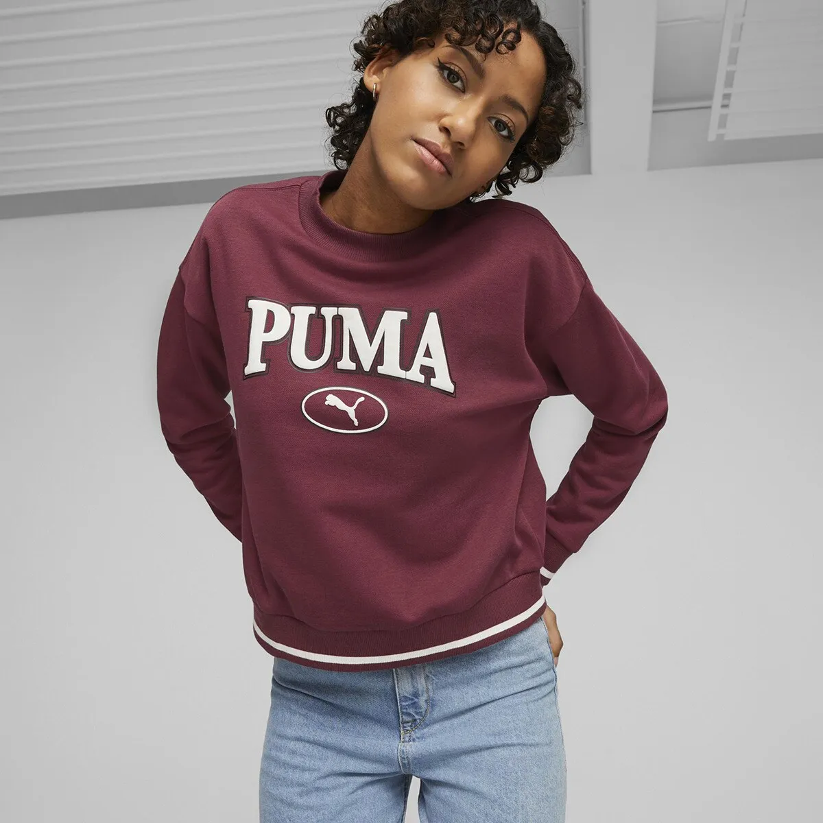 

Женская толстовка Squad Crew FL Puma, красный