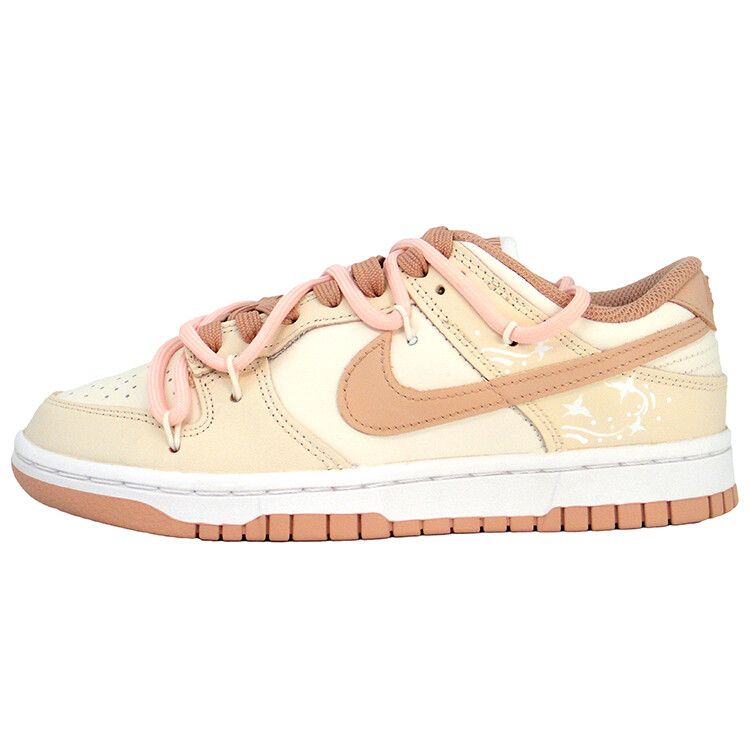 

Кроссовки Nike Dunk Skateboarding Shoes Women's Low-top White, цвет Peach