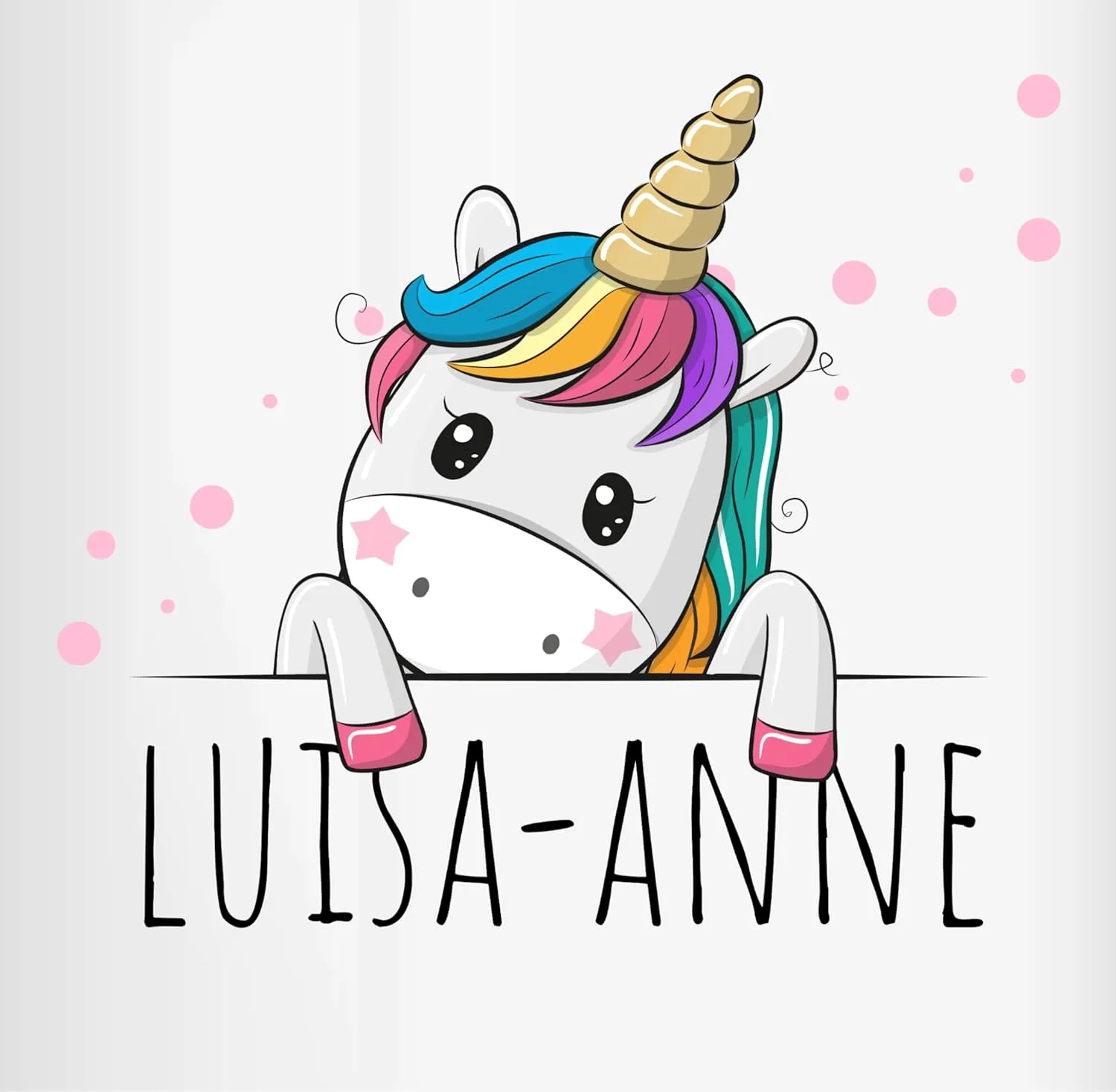 Кружка 325 мл – Unicorns – Gift Unicorn Sweet – Pink Geschenk mit Namen personalisiert by Shirtracer — фото 2