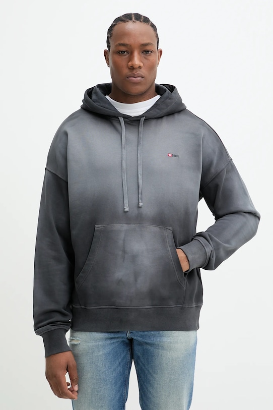 

Хлопковая толстовка S-ROB-HOOD-R2 SWEAT-SHIRT Diesel, серый