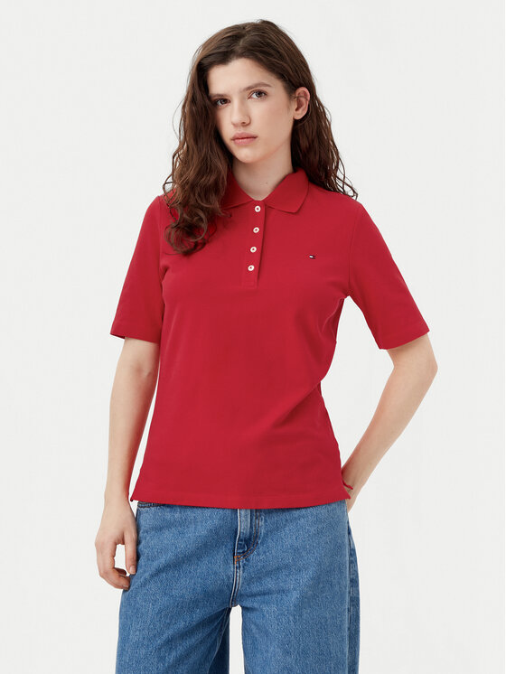 

Рубашка поло стандартный крой 1985 WW0WW43224 Tommy Hilfiger, красный