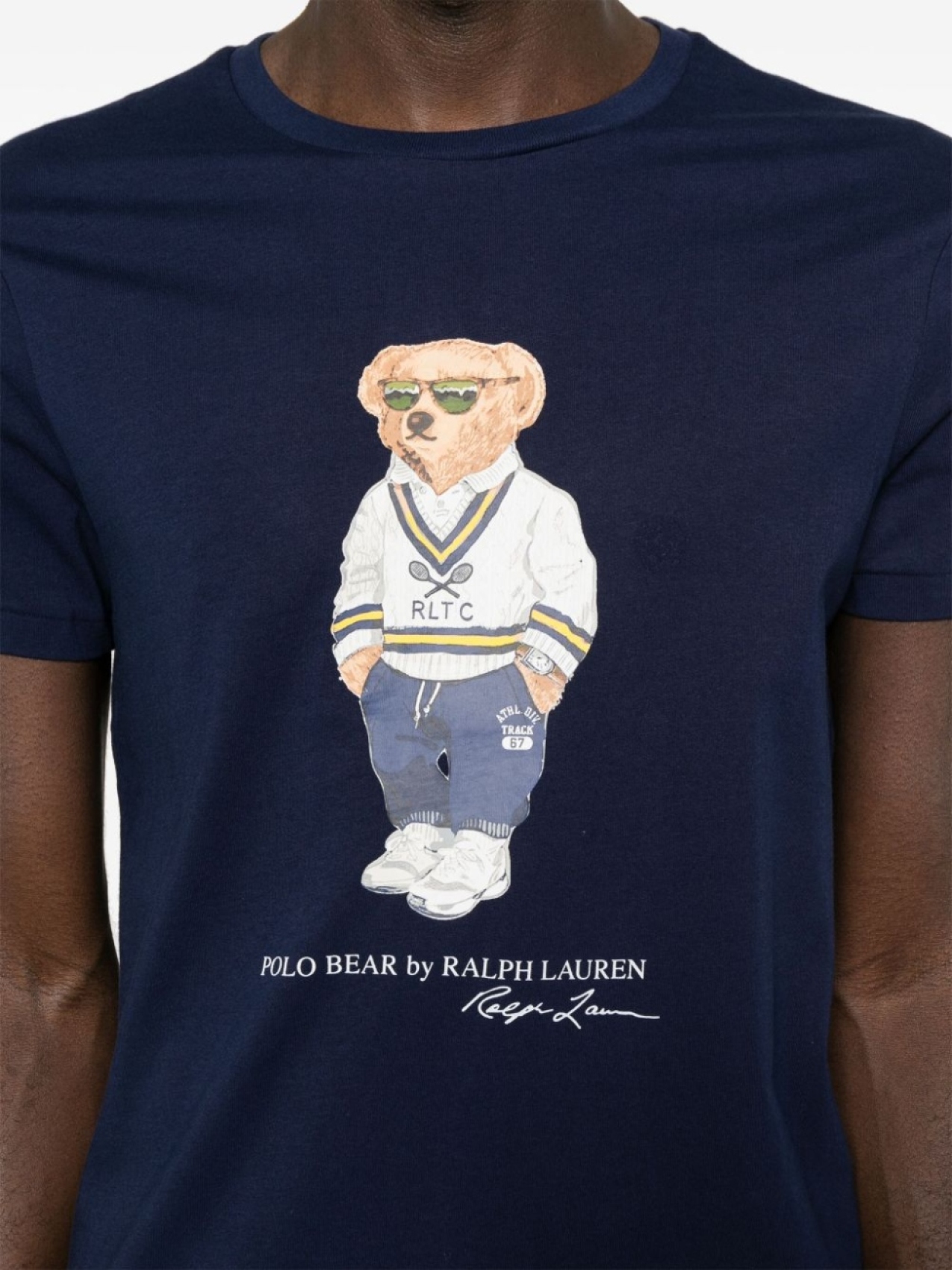Polo Ralph Lauren футболка с принтом Polo Bear, синий — фото 4