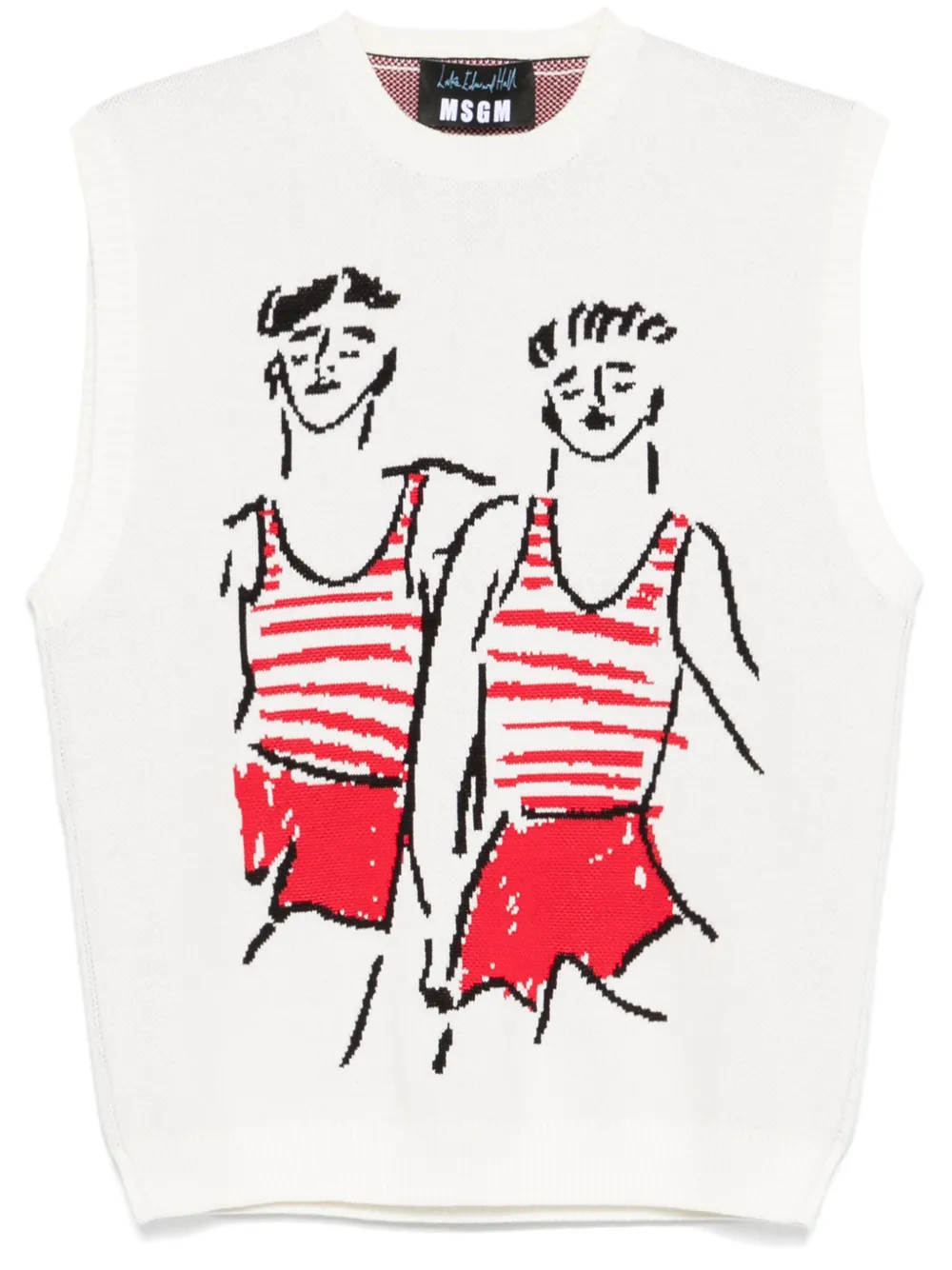 

Жилет Sailors in Love из коллаборации с Luke Edward Hall MSGM, нейтральный