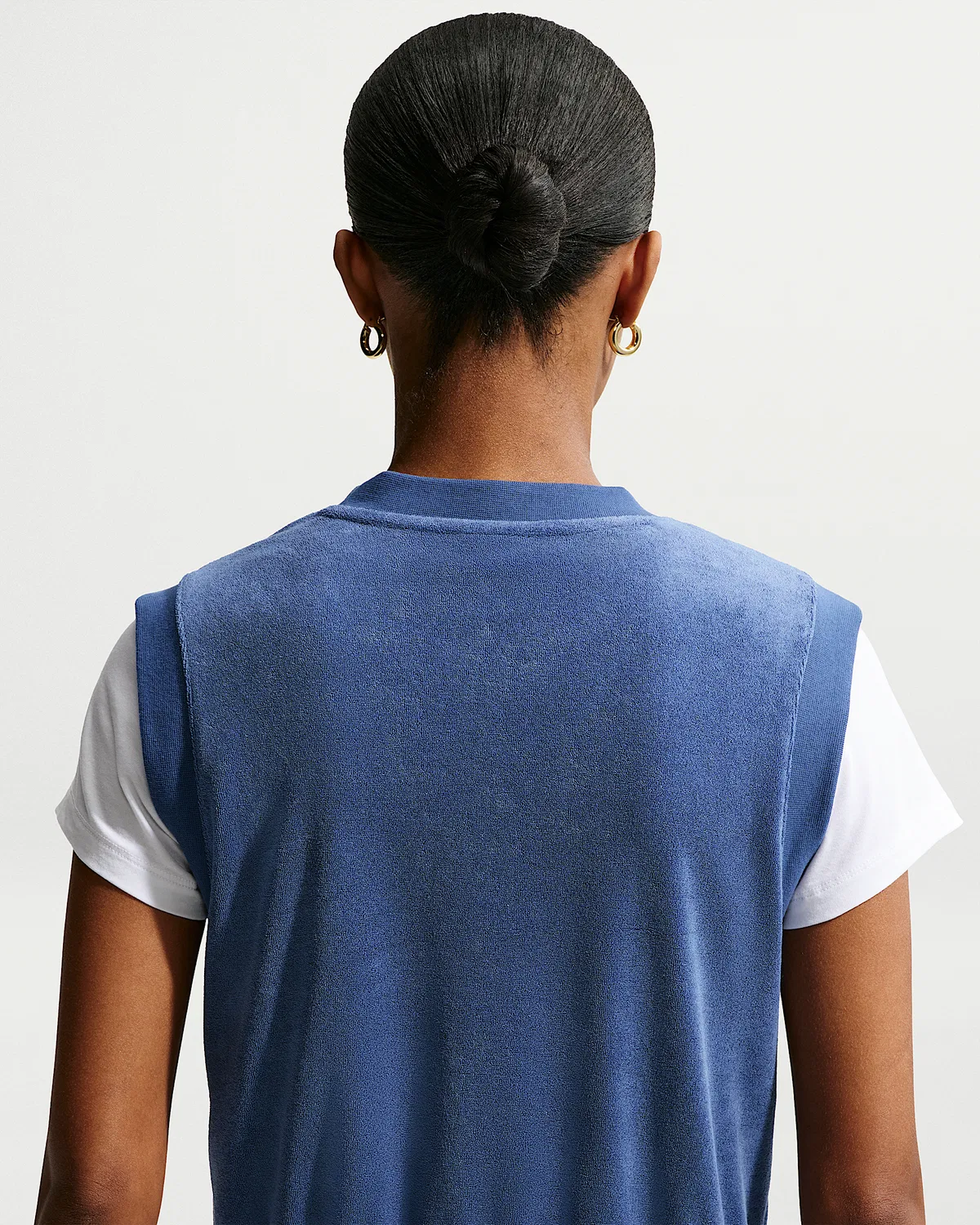 Женский топ Nike Sportswear Chill Terry, Mystic Navy — фото 2