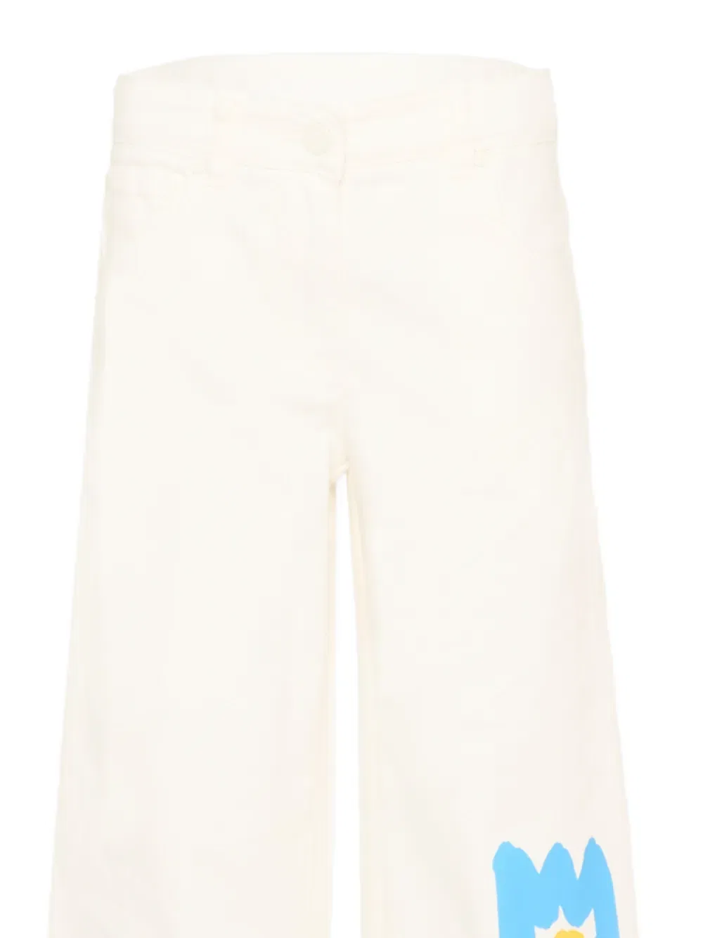 Брюки с цветочным принтом Stella Mccartney Kids, белый — фото 4