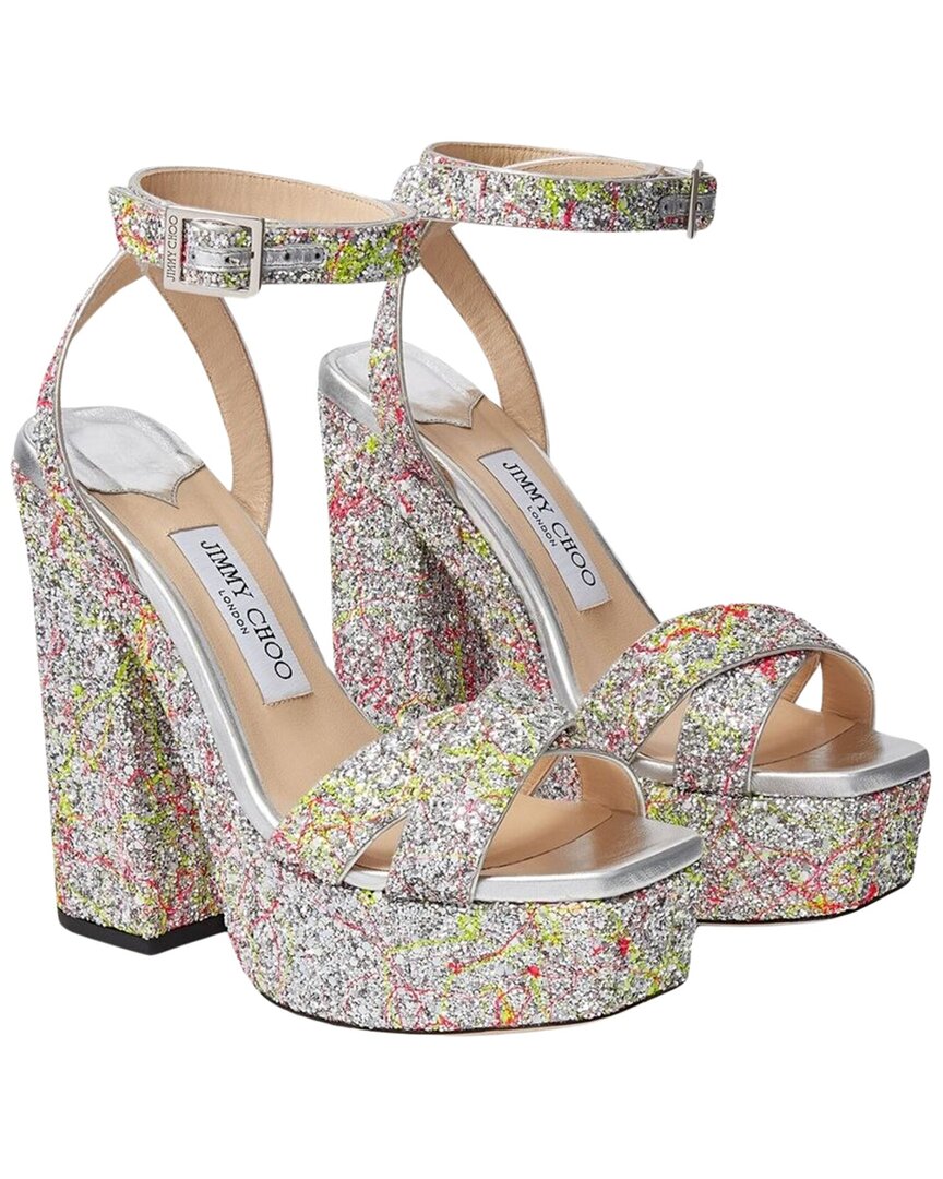 Jimmy Choo Gaia 140 Sandal, мультиколор
